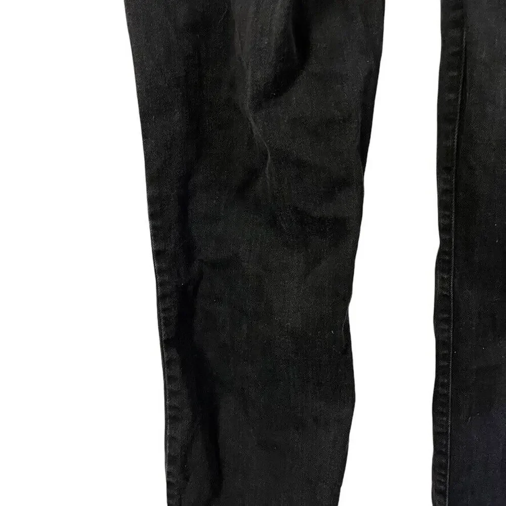 J Crew Womens Bootcut Boot Cut Black Wash Mid Rise Stretch Jeans sz 31 x 32